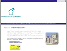 Tablet Screenshot of homeownersconcerns.com